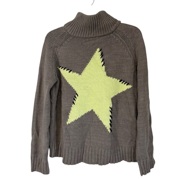 Lisa Todd Women's Size Small Mock Zip Neck Zi Long Sleeve Sweater Reed Brown - Picture 5 of 6